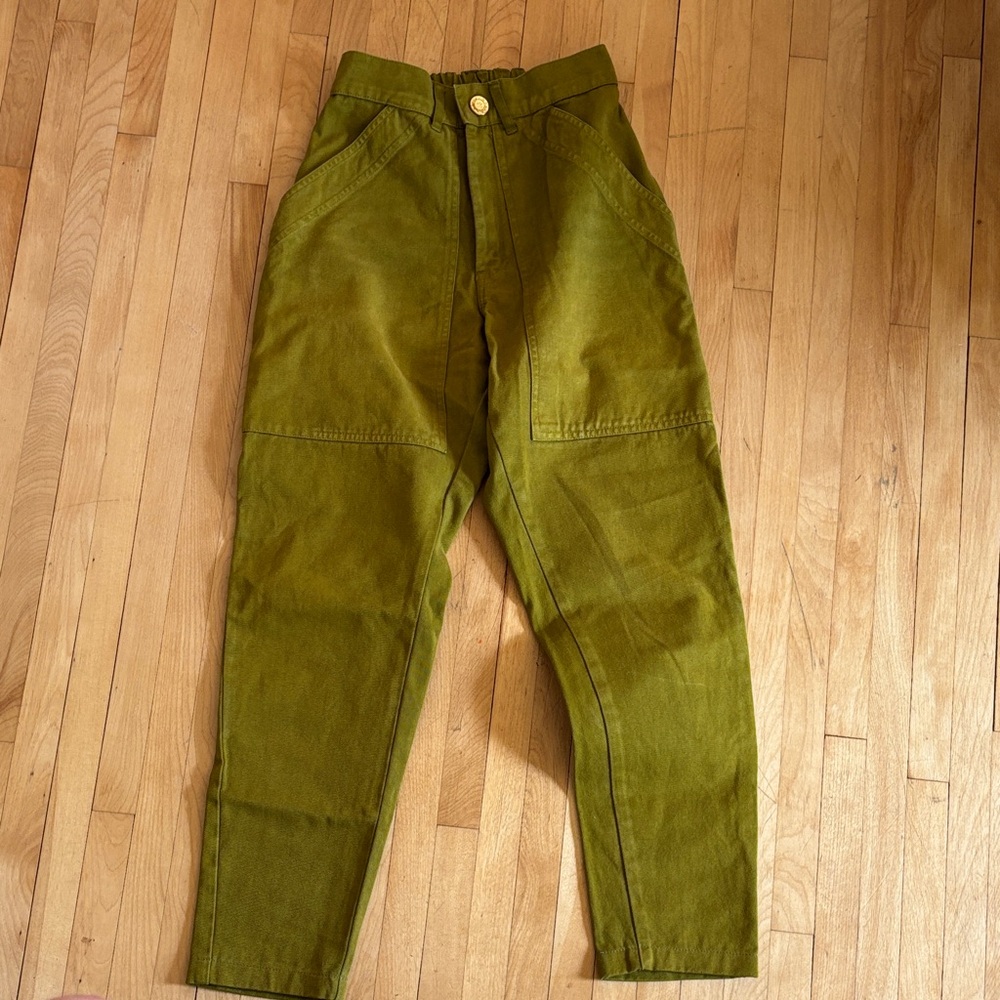Big Bud Press XXS Pencil Pants in Moss Green